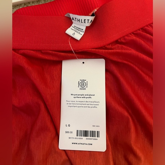 NWT Athleta Grace Ombré Sheer Skirt Size:L - Picture 3 of 3